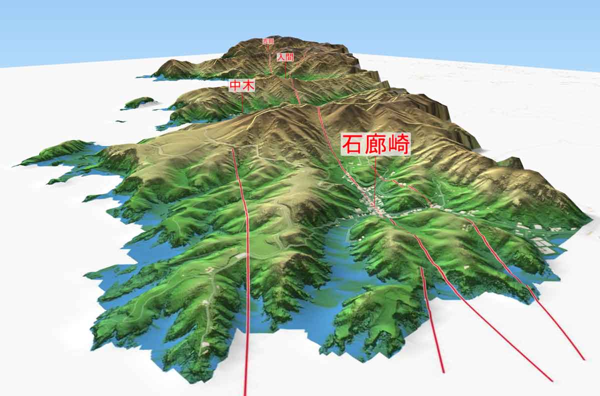 石廊崎断層-3D