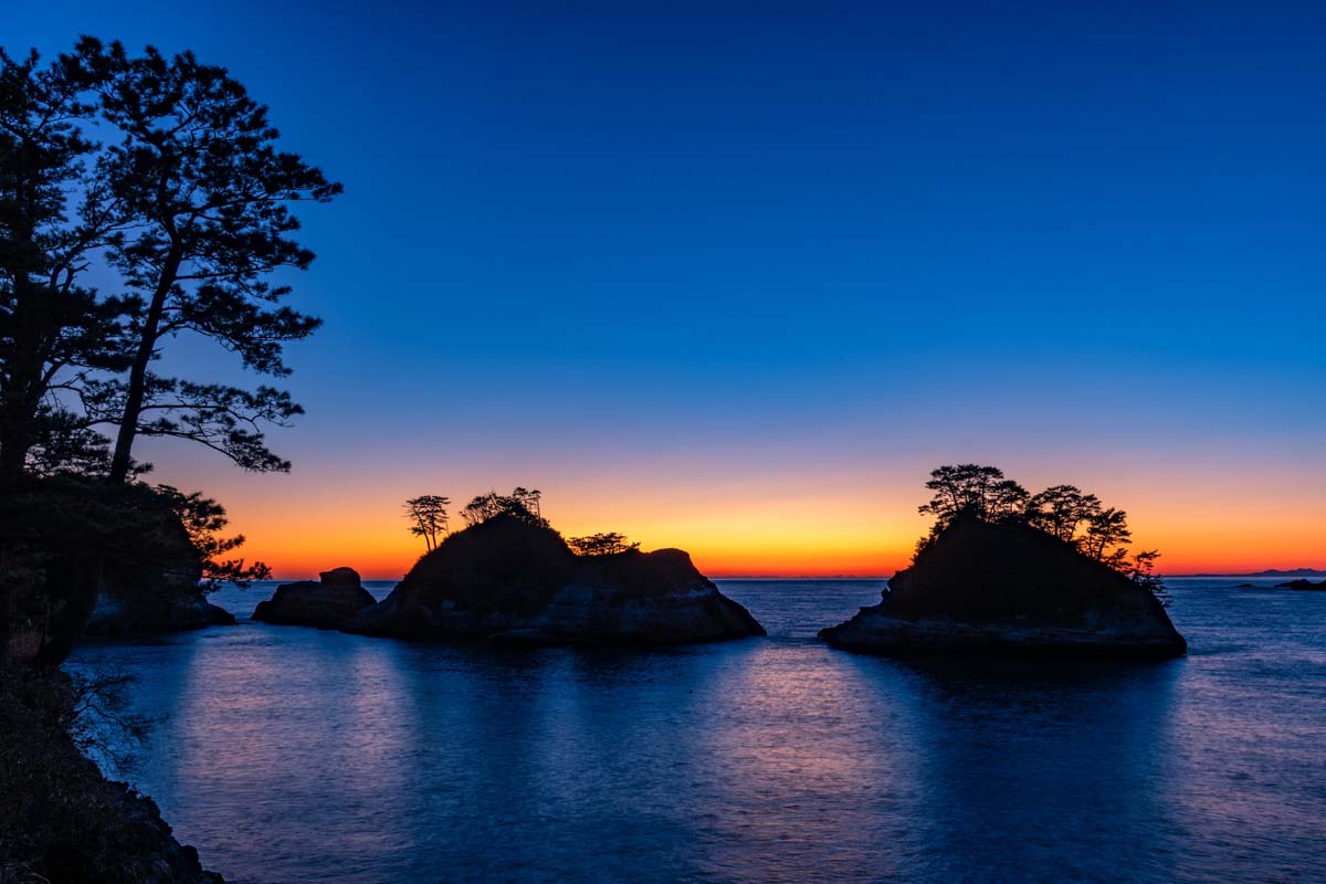堂ヶ島の夕景