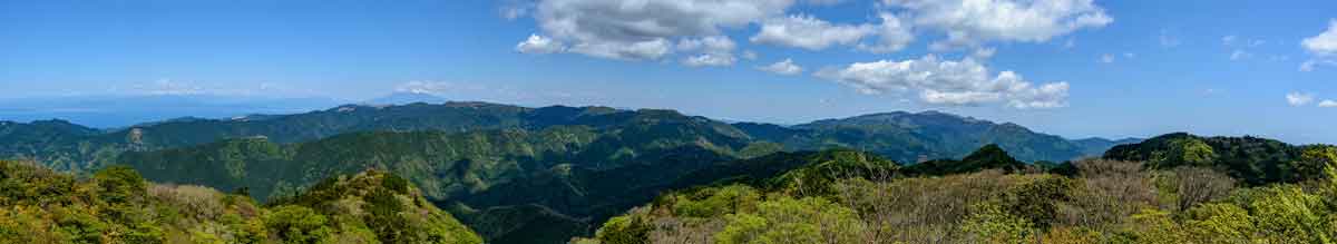 長九郎山　展望台からのパノラマ